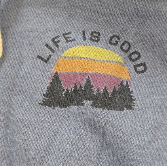 Life Is Good Relaxed Fit Full Zip Hoodie Size Medium - Picture 3 of 11